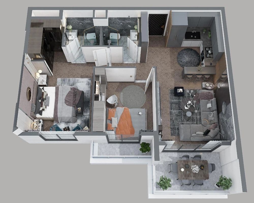 Квартира в Мерсине, Турция, 100 м², фото 5