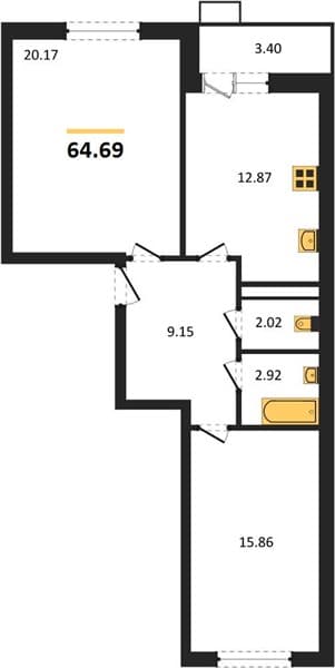 1-Bedroom Apartment in Sady u Morya, Temryuk