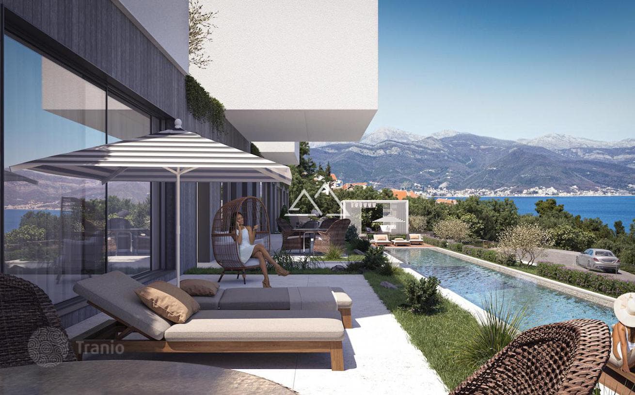 Modern Premium Apartments with Pool View in Lustica Peninsula, Krashichi, photo 4