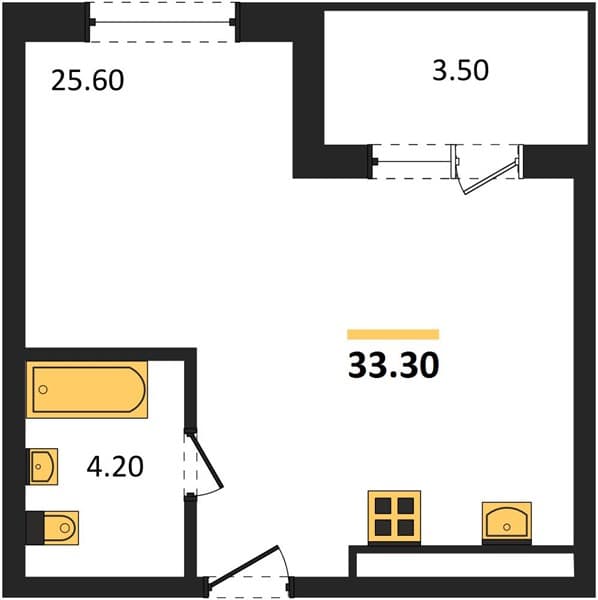 Studio Apartment in Neskuchnyy Sad, Sochi