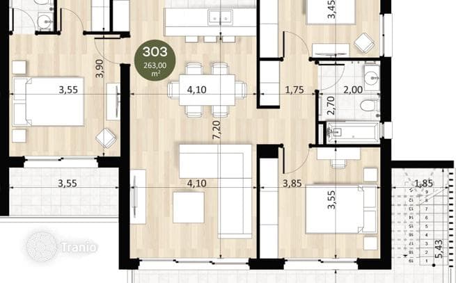 3-Bedroom Penthouse in Mouttagiaka, Limassol