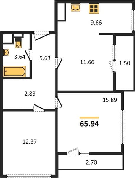 2-Bedroom Apartment in Kislorod, Sochi