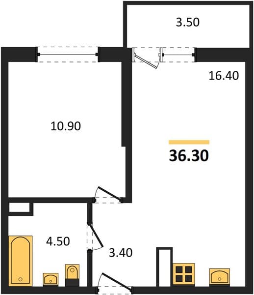 Studio Apartment in Lestoria, Sochi