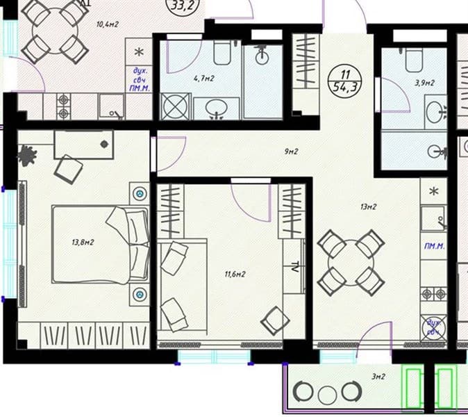 1-Bedroom Apartment in Olivia, Sochi