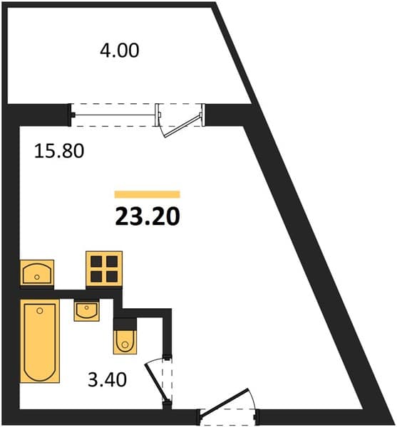 Studio Apartment in Neskuchnyy Sad, Sochi