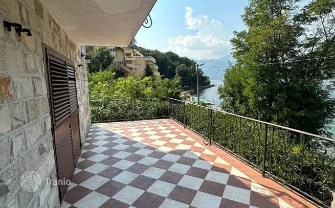 3-Story Mediterranean-Style Beachfront House in Stoliv, Kotor