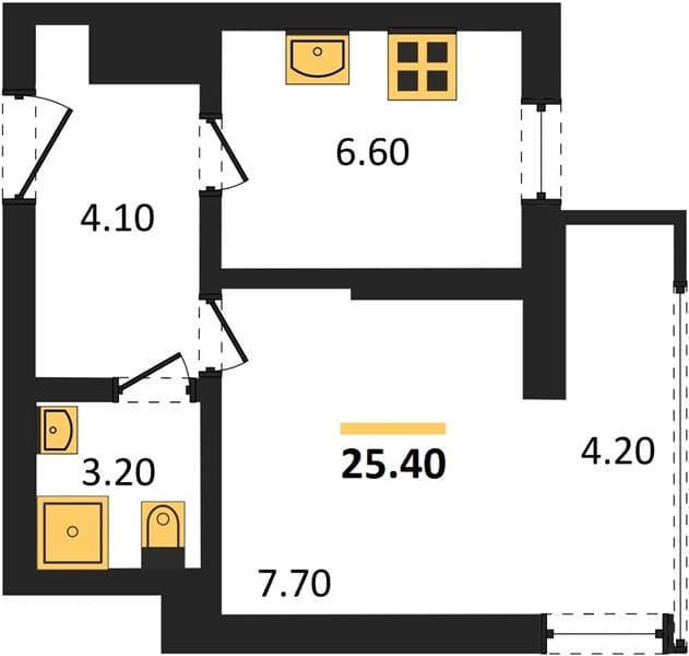 Studio Apartment with City View in Sochi