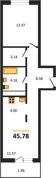 Studio Apartment with Mountain View in Sochi
