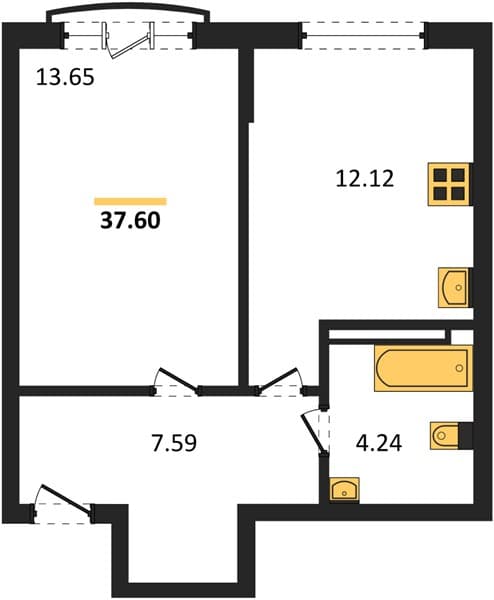 Studio Apartment in Svetsky Les, Sochi