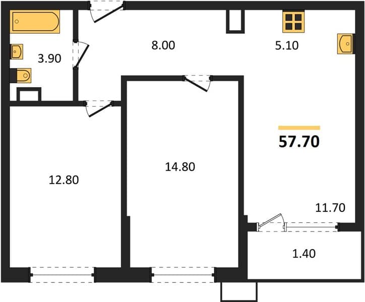 1-Bedroom Apartment in Porto-Novo, Tsemdolina
