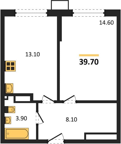Studio Apartment in Porto Novo, Tsemdolina, Novorossiysk