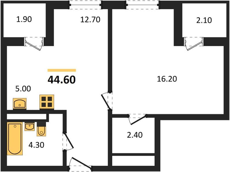 Studio Apartment in Neskuchny Sad, Sochi