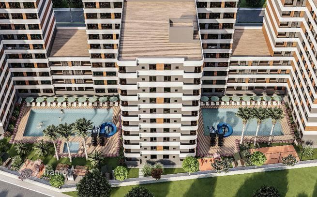 New Apartments with Pool and Water Park in Mersin, Turkey, photo 3
