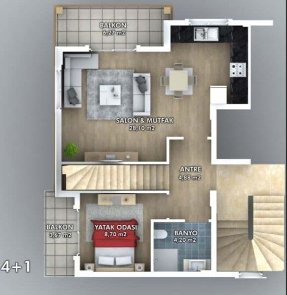 1-Bedroom Apartment in Fethiye, photo 5