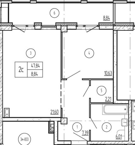 1-Bedroom Apartment in Luchi, Anapa