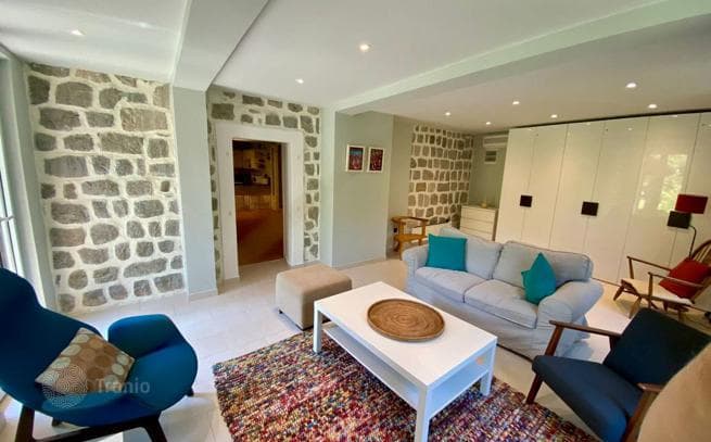 3-Bedroom Stone Villa with Mediterranean Garden in Prcanj, Montenegro