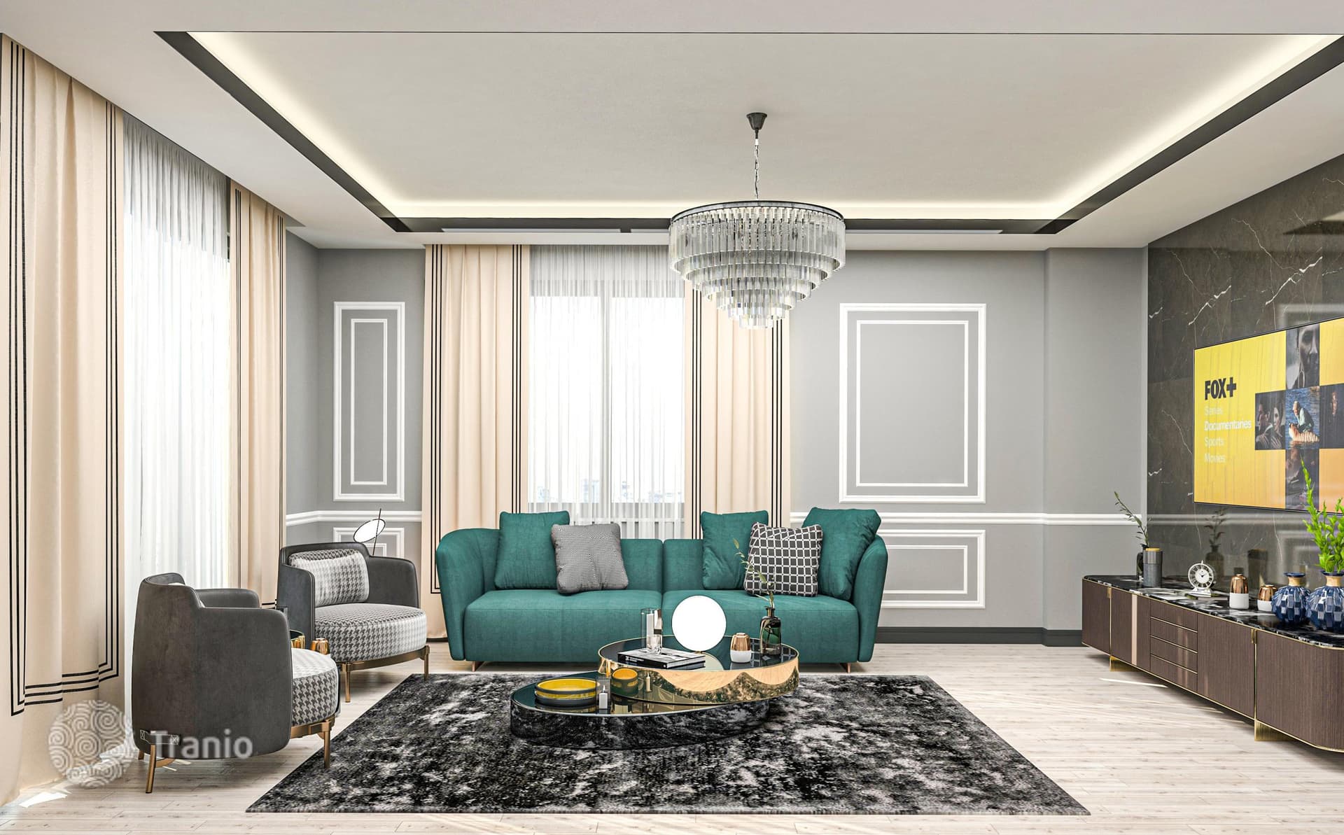New Apartments with Shared Pool in Oba, Alanya