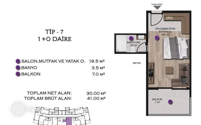 Apartments in Mersin