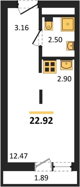 Studio Apartment in Kislorod, Sochi
