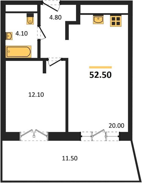 1-Bedroom Apartment in Hotel Complex Morello, Anapa