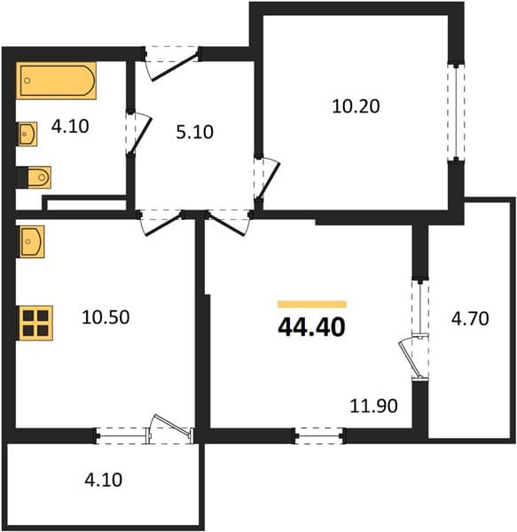 2-Bedroom Apartment in Lestoria, Sochi