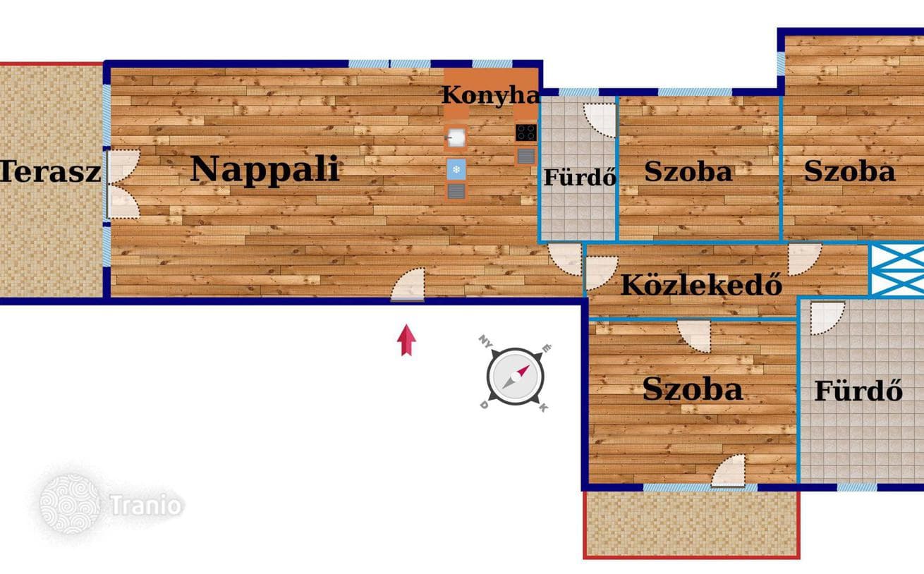 4-комнатная квартира 150 м² в Районе II, Венгрия, фото 2