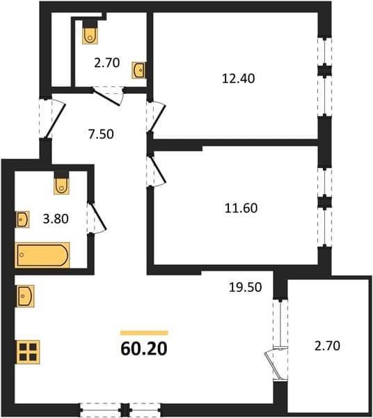 1-Bedroom Apartment in Barsa, Novorossiysk