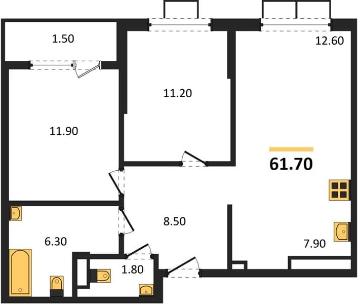 1-Bedroom Apartment in Porto-Novo, Tsemdolina