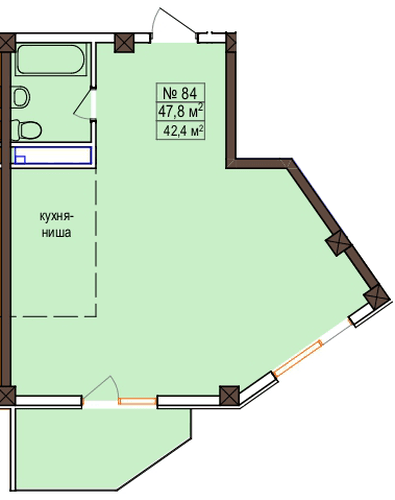 Studio Apartment in Marmelad, Lazarevsky District, Sochi