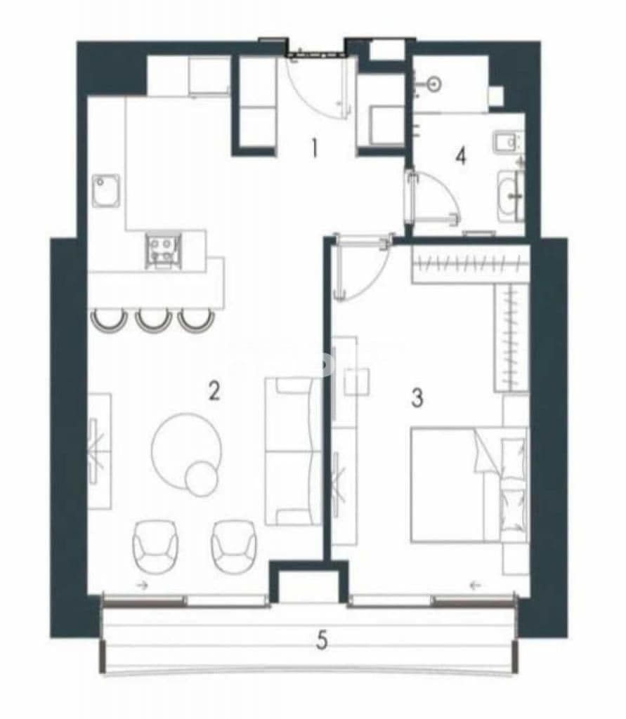 Апартаменты в Стамбуле, Турция, 77.31 м², фото 2