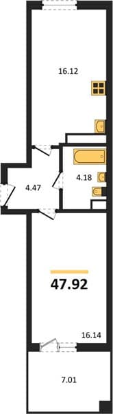 1-Bedroom Apartment with Pool Access in Khosta, Sochi