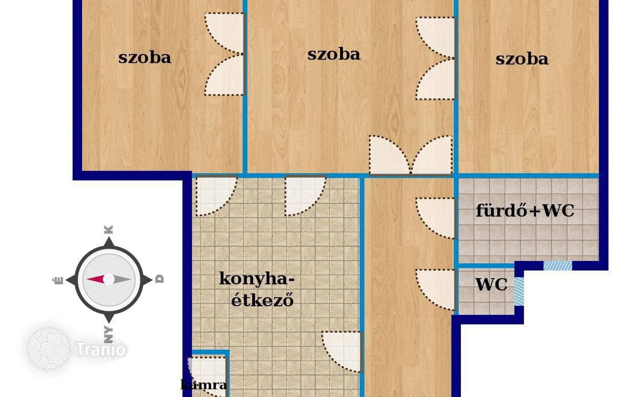 3-комнатная квартира 115 м² в Районе IX (Ференцвароше), Венгрия
