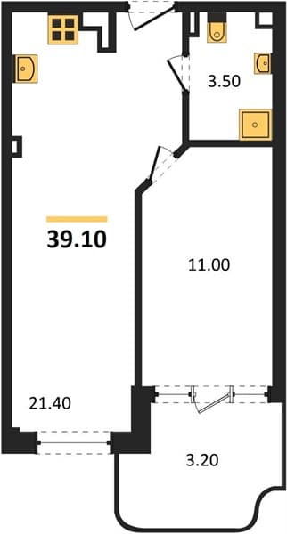 Studio Apartment in Monaco Residential Complex, Agoy