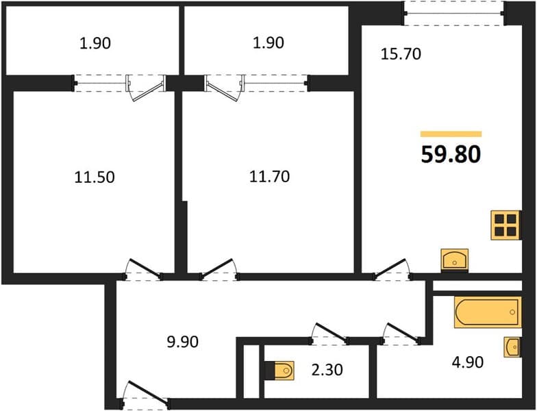 1-Bedroom Apartment in Supsekh