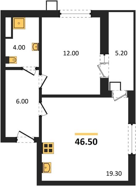 1-Bedroom Apartment in Gostinichnyy Kompleks More Tut, Golubitskaya