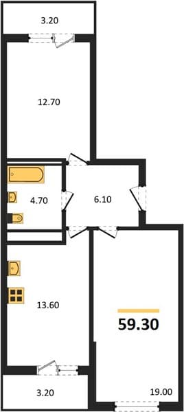 1-Bedroom Apartment in Oblaka-3, Novorossiysk