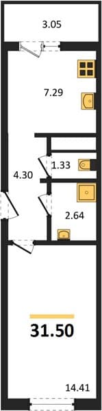 Studio Apartment in Botanica Hills, Nebug