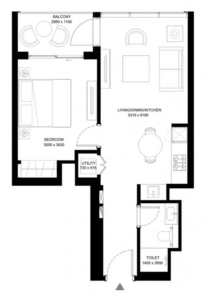 Апартаменты в Дубае, ОАЭ, 60 м², фото 5
