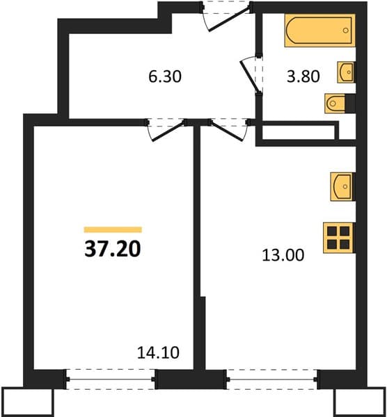 1-Bedroom Apartment in Porto-Novo, Tsemdolina