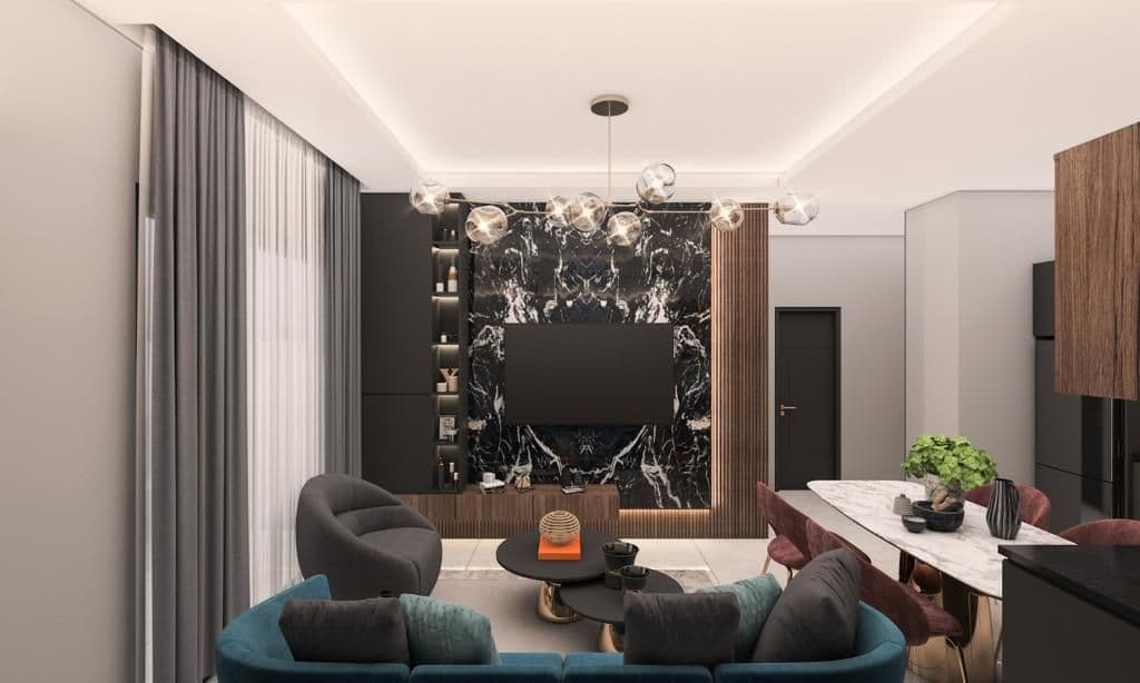 Квартира в Алании, Турция, 55 м², фото 2