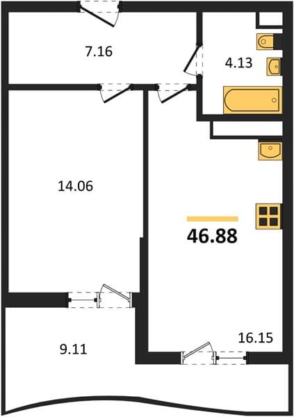 Studio Apartment in Marine Garden Sochi 4* Hotels and Resort, Sochi