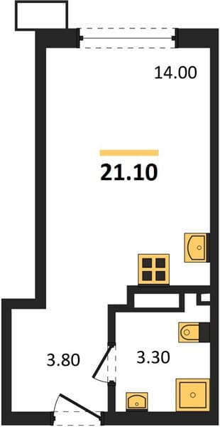 Studio Apartment in Porto-Novo, Tsemdolina, Novorossiysk