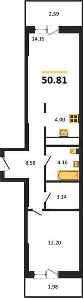 Studio Apartment in Kislorod, Sochi