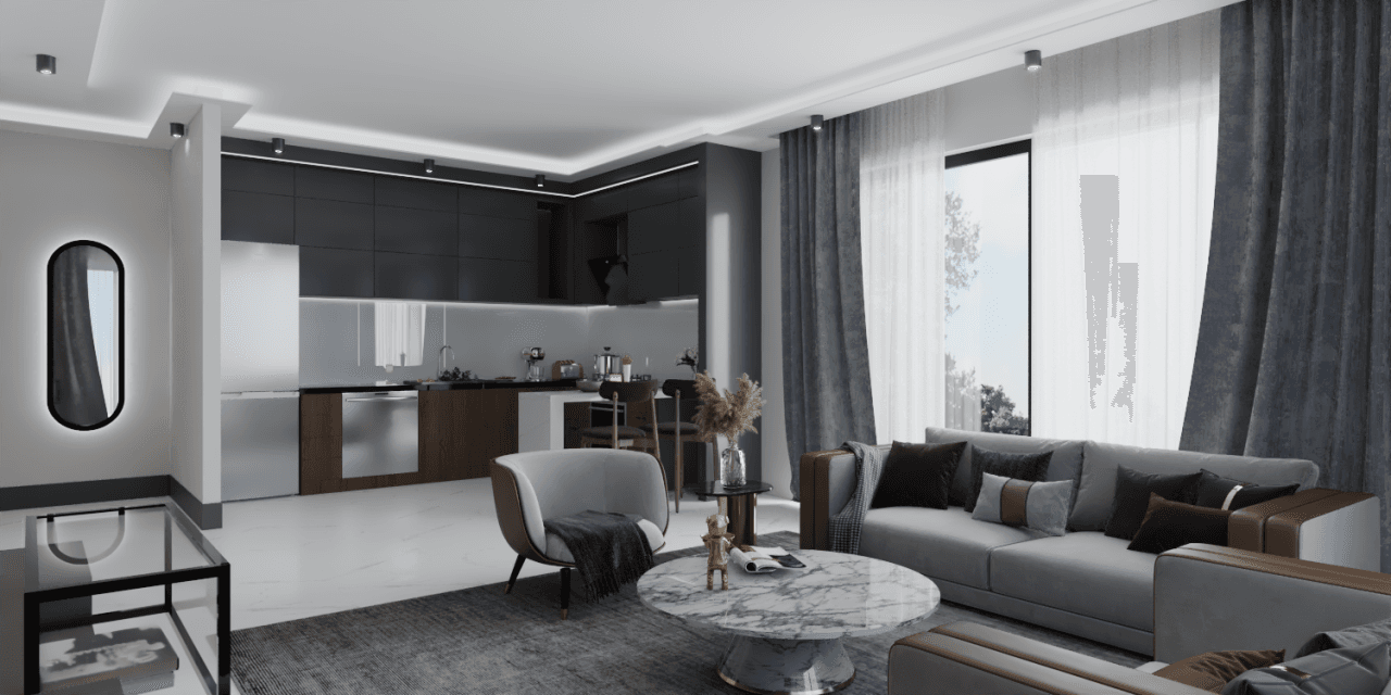 Апартаменты в Анталии, Турция, 60 м², фото 2