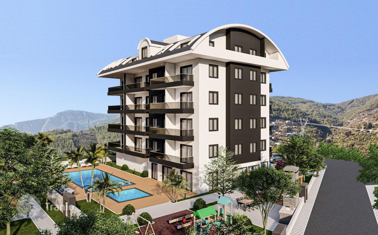 New Apartments with Sea View in Oba, Alanya