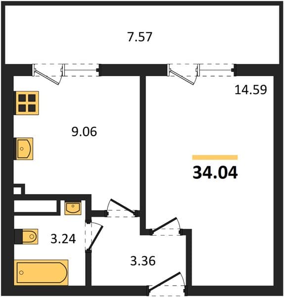 1-Bedroom Apartment in Botanica Hills, Nebug