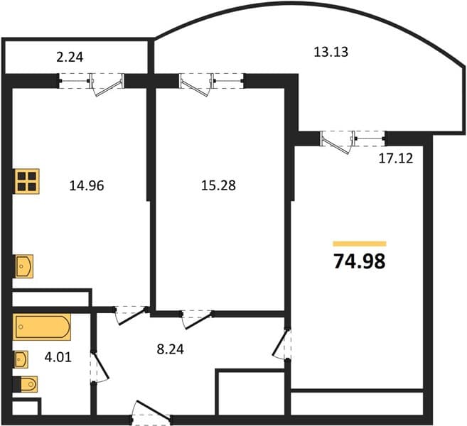 2-Bedroom Apartment with Thermal Spa in Marine Garden Sochi, Sochi