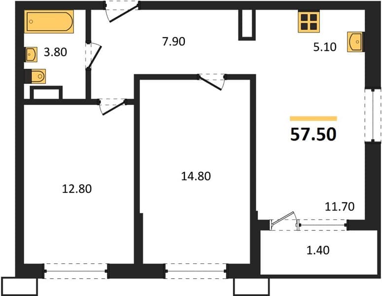 2-Bedroom Apartment in Porto-Novo, Tsemdolina