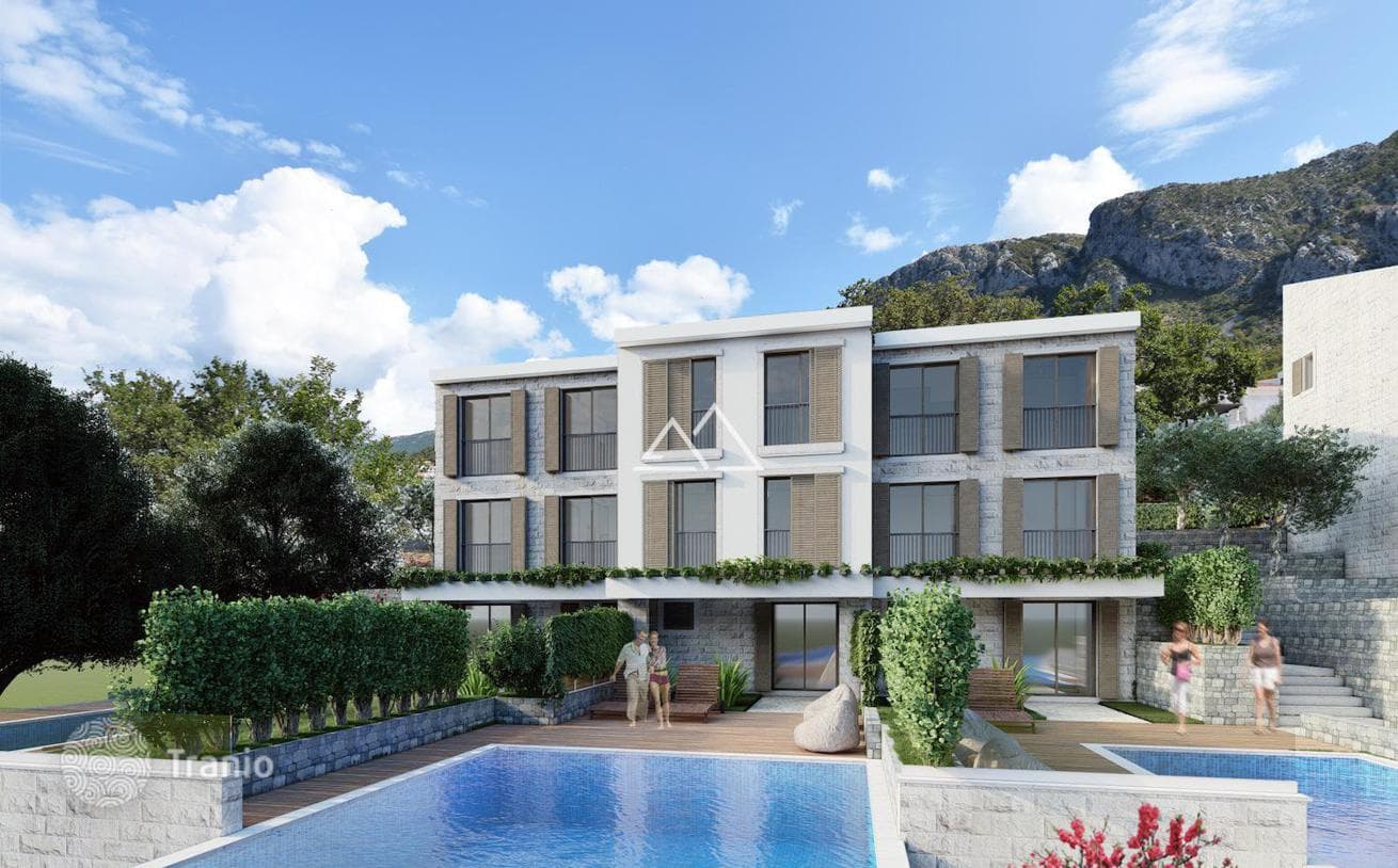 3-Bedroom Townhouse with Private Pool and Sea View in Budva Riviera, photo 5