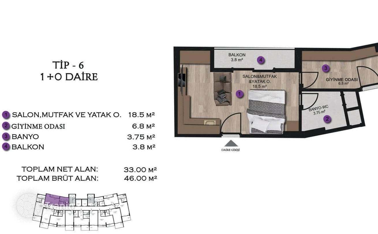 Apartments in Mersin, photo 5